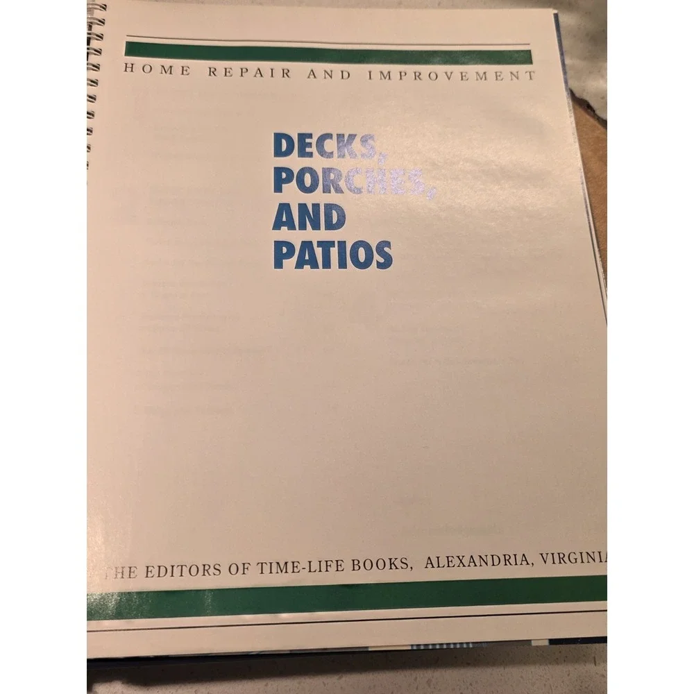 Decks, Porches, and Patios (Home Repair and Improvement, Updated Series)
